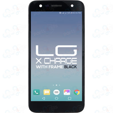 LG X POWER 2 / X CHARGE LCD with Touch + Frame Black