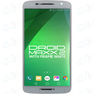 Motorola Droid Maxx 2 LCD with Touch + Frame White XT1565
