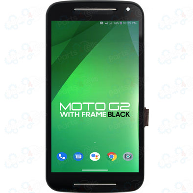 Motorola Moto G 2nd Gen LCD with Touch + Frame Black XT1063, XT1069, XT1068, XT1064