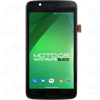 Motorola Moto G5 LCD with Touch + Frame Black XT1670