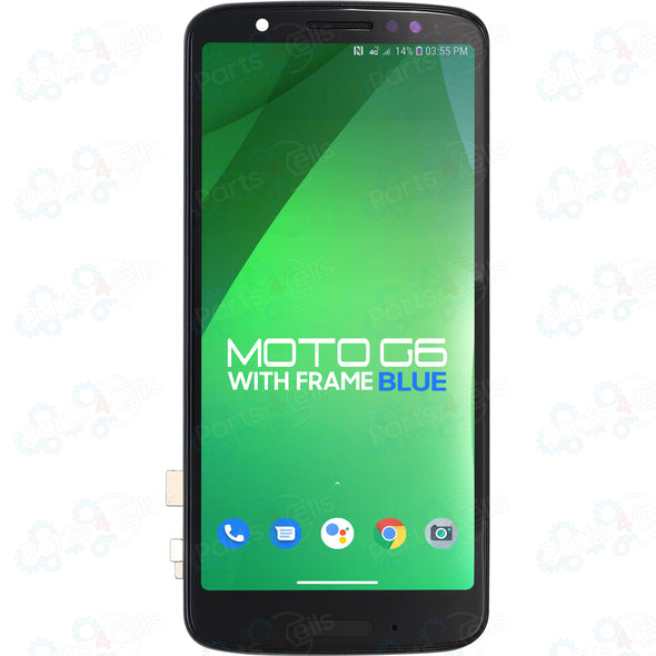 Motorola Moto G6 LCD with Touch + Frame Blue XT1925
