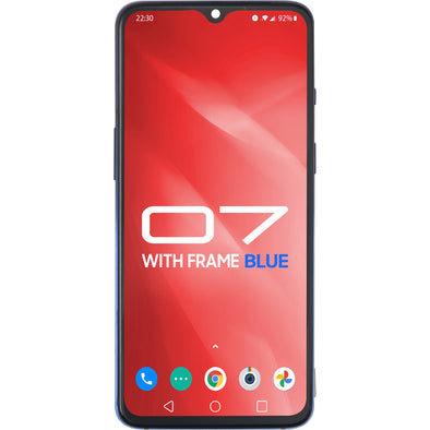 OnePlus 7 LCD With Touch + Frame Mirror Blue
