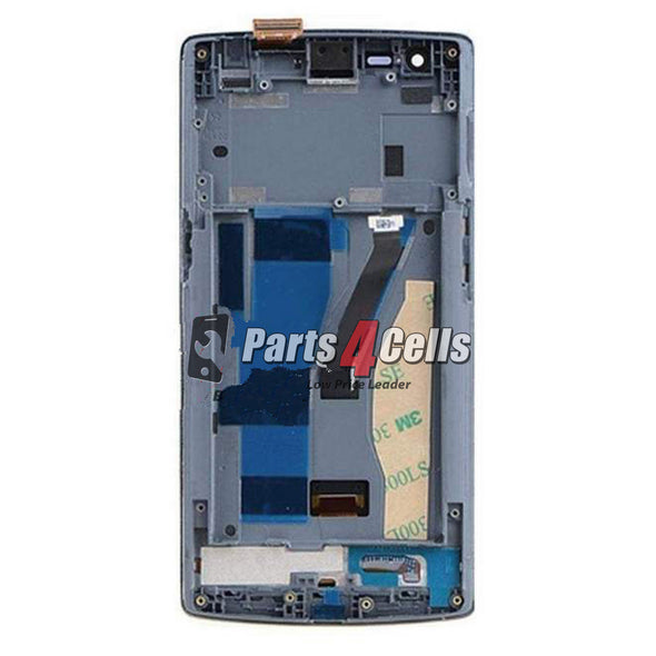 OnePlus One LCD With Touch  Frame Black - Backside