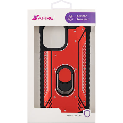 SAFIRE iPhone 12 Pro Max Magnetic Rugged w/ Kickstand Case Red
