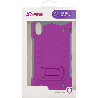 SAFIRE iPhone XS Max Opal Kickstand Case Purple