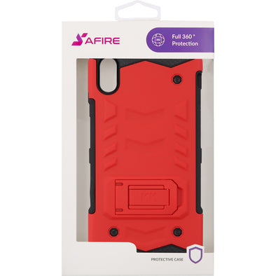 SAFIRE iPhone XS Max Opal Kickstand Case Red