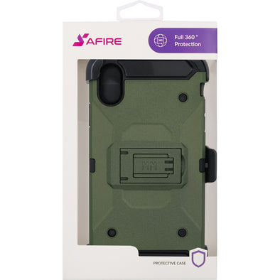 SAFIRE iPhone XS Max Rugged Case Army Green