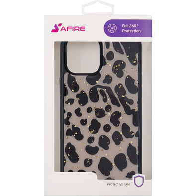 SAFIRE iphone 12 Pro Max (6.7) Mm Marble Case Leopard