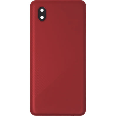 Samsung A01 Core Back Door With Camera Lens Red