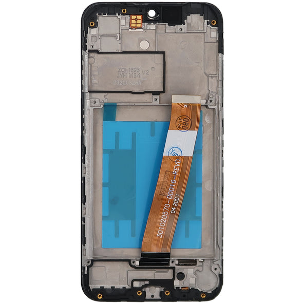 Samsung A01 LCD With Touch + Frame Black (Bigger connector & smaller digitizer) (Micro USB Frame)