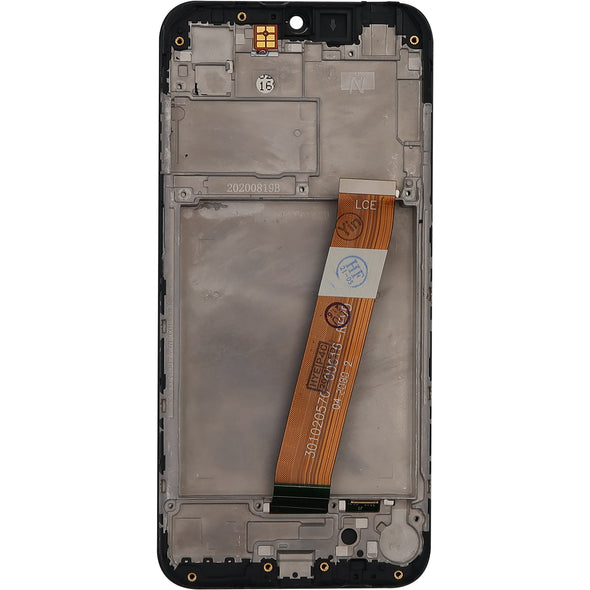 Samsung A01 LCD With Touch + Frame Black (small connector & Bigger digitizer) (TYPE-C FRAME)