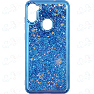 SAFIRE Samsung A11 SM-A115 2020 Electroplated Water Glitter Case Blue