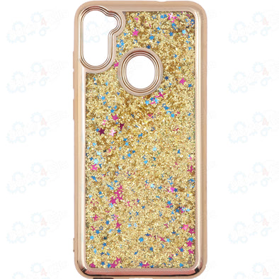 SAFIRE Samsung A11 SM-A115 2020 Electroplated Water Glitter Case Gold