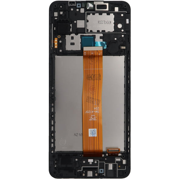 Samsung A12 2020 A125 LCD with Touch + Frame Black Best Quality