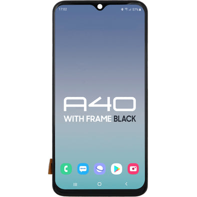 Samsung A40 2019 A405 LCD with Touch + Frame Black