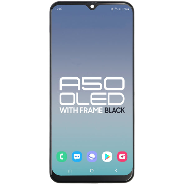 Samsung A50 (A505U) 2019 LCD with Touch + Frame OLED Black (US Version)