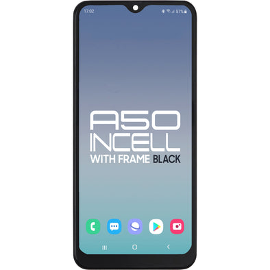 Samsung A50 (A505U) 2019 LCD with Touch Black + Frame Incell (US Version)