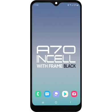 Samsung A70 2019 A705 LCD with Touch + Frame Black Incell