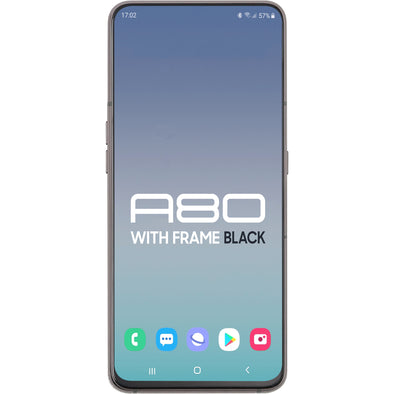 Samsung A80 2019 LCD with Touch + Frame Black Service Pack
