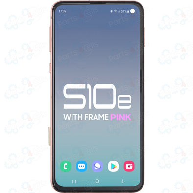 Samsung Galaxy S10E LCD with Touch + Frame Flamingo Pink
