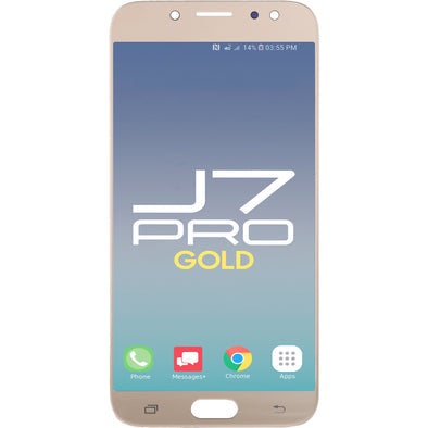 Samsung J7 Pro LCD with Touch OLED Gold