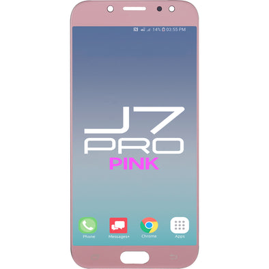 Samsung J7 Pro LCD with Touch OLED Pink