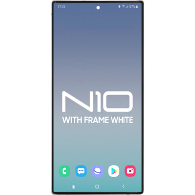 Samsung Note 10 LCD With Touch + Frame Aura White