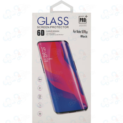 Samsung Note 10 Plus Full Cover 6D Tempered Glass Retail Packing