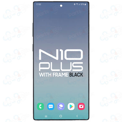 Samsung Note 10 Plus LCD With Touch + Frame Aura Black
