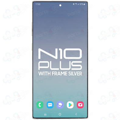Samsung Note 10 Plus LCD With Touch + Frame Aura Silver