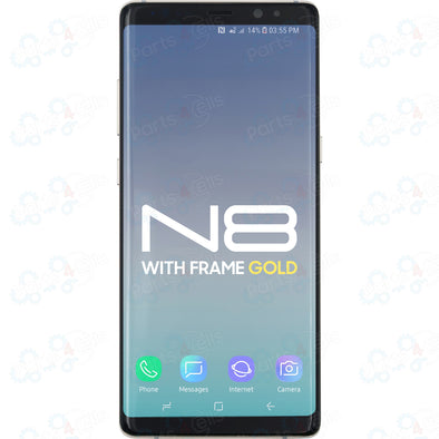 Samsung Note 8 LCD With Touch + Frame Gold