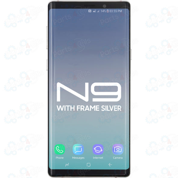 Samsung Note 9 LCD With Touch + Frame Silver