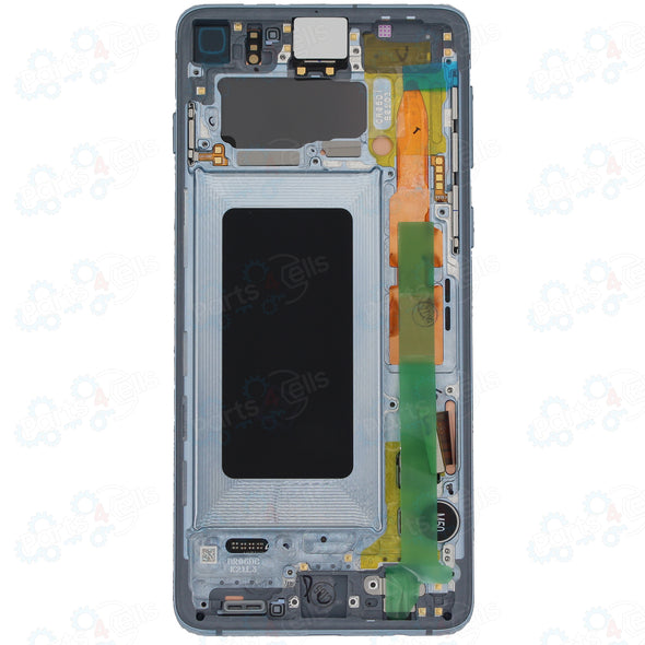 Samsung S10 LCD with Touch + Frame Prism Blue SERVICE PACK