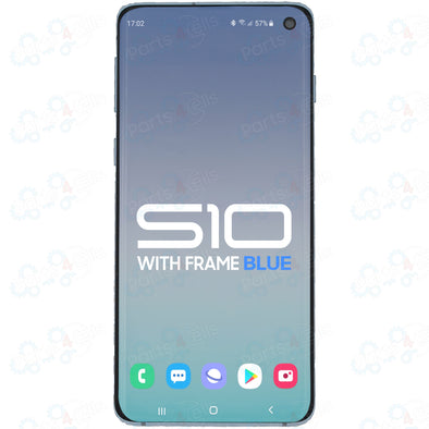 Samsung S10 LCD with Touch + Frame Prism Blue