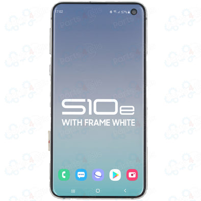 Samsung S10E LCD with Touch + Frame Prism White SERVICE PACK