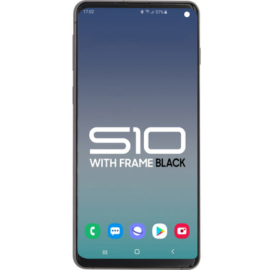 Samsung S10 LCD With Touch + Frame After Market OLED Black