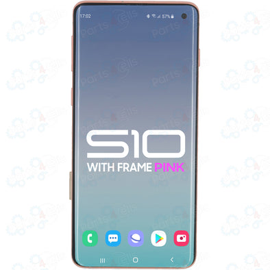 Samsung S10 LCD with Touch + Frame Flamingo Pink