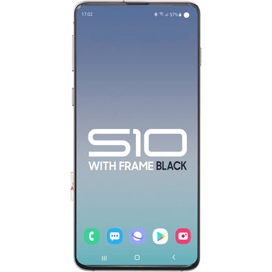 Samsung S10 LCD with Touch + Frame Prism Black SBI