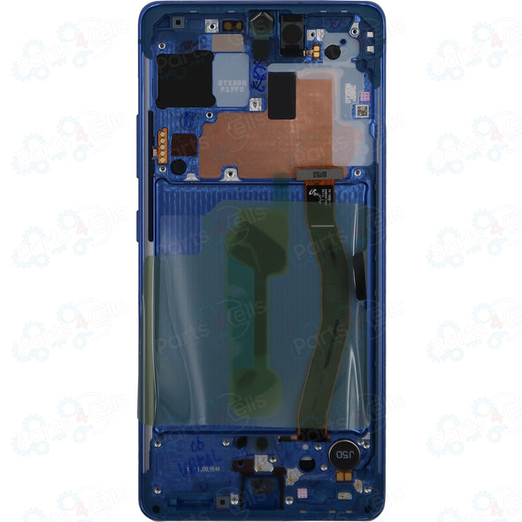 Samsung S10 Lite LCD with Touch + Frame Prism Blue SERVICE PACK