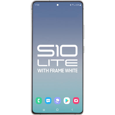 Samsung S10 Lite LCD with Touch + Frame Prism White