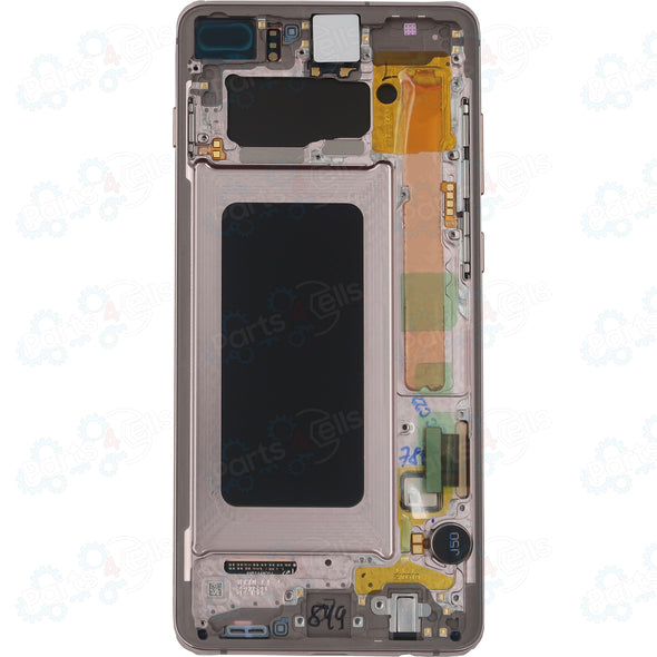Samsung S10 Plus LCD with Touch + Frame Prism White