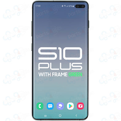 Samsung S10 Plus LCD with Touch + Frame Prism Green