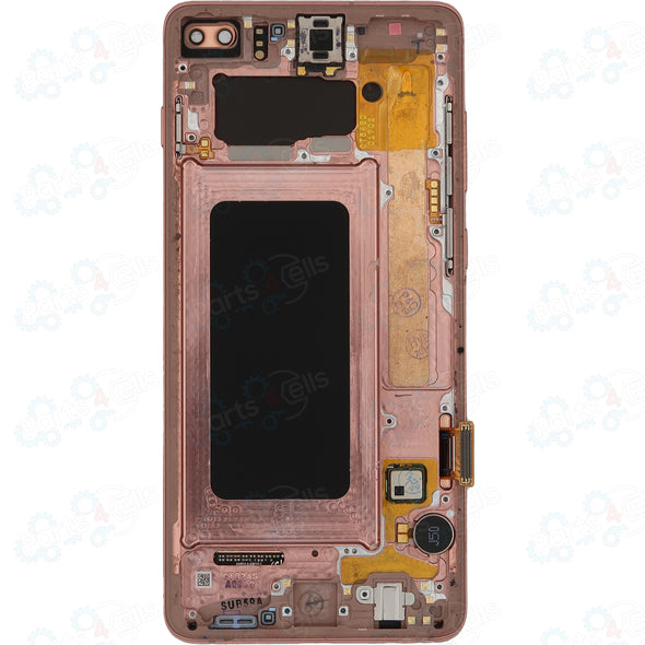 Samsung S10 Plus LCD with Touch + Frame Flamingo Pink