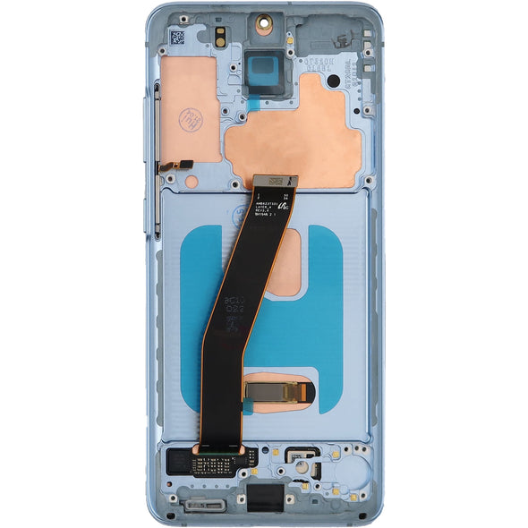 Samsung S20 5G LCD With Touch + Frame Cloud Blue B Grade (OEM PULL)