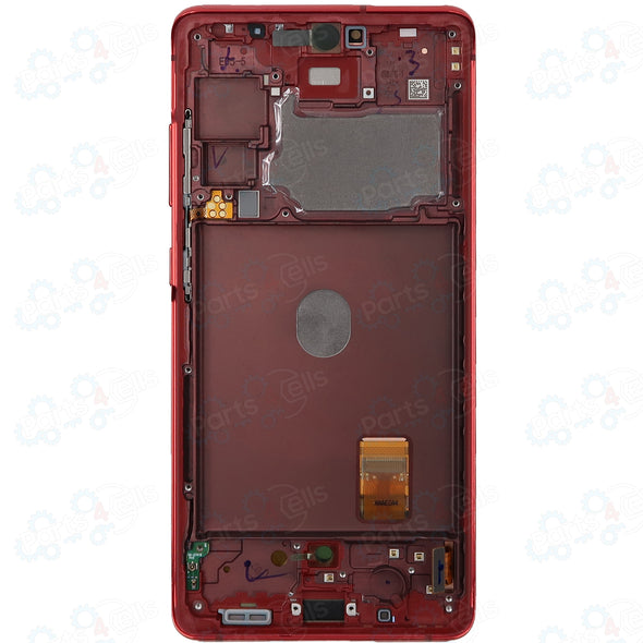 Samsung S20 FE 4G/5G LCD with Touch + Frame Cloud Red SERVICE PACK
