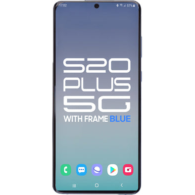 Samsung S20 Plus 5G LCD with Touch + Frame Cloud Blue