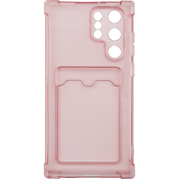 Brilliance LUX Samsung S22 Plus Anti-Drop Card Holder Case Pink