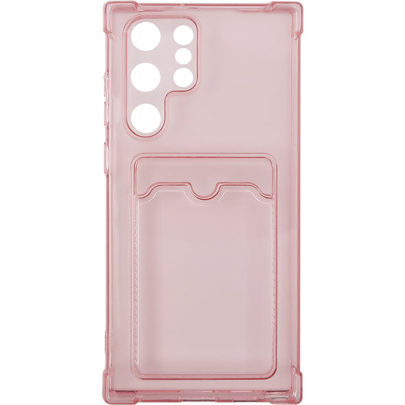 Brilliance LUX Samsung S22 Plus Anti-Drop Card Holder Case Pink