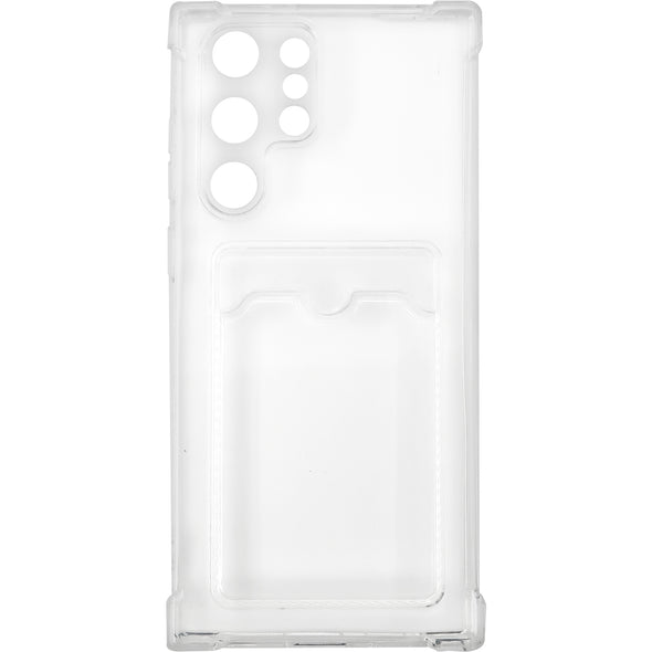 Brilliance LUX Samsung S22 Ultra Anti-Drop Card Holder Case Clear