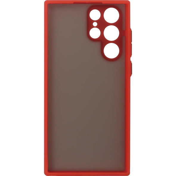 Brilliance LUX Samsung S22 Ultra Hawkeye Skin Feel Combo Case Red